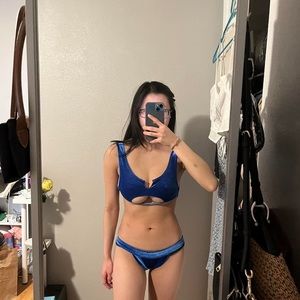 Blue frankie's bikini set